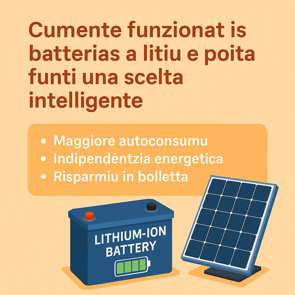 Cumente funzionat is batterias a litiu e poita funti una scelta intelligente